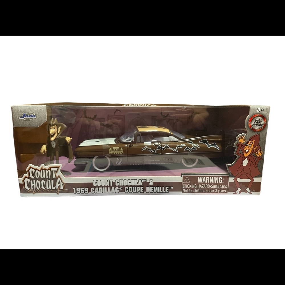 Jada Count Chocula & 1959 Cadillac Coupe DeVille 1/24 Scale Diecast Car & Figure
